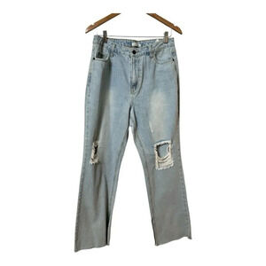 Antropologie Avec les Filles Distressed Raw Split Hem High Rise Jeans Womens 30